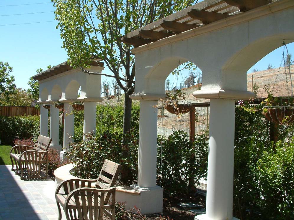 Pillars in the Patio